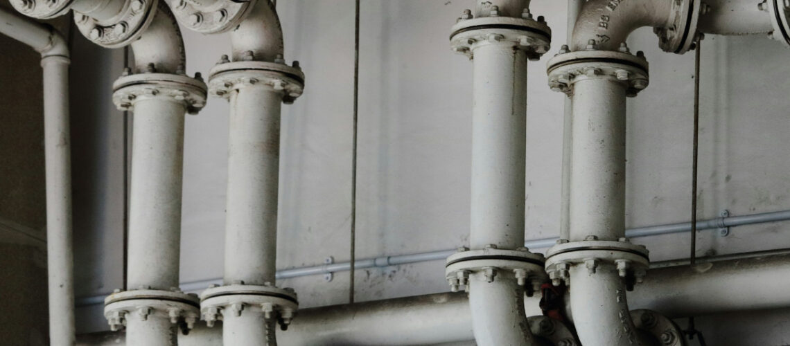 multiple plumbing pipes